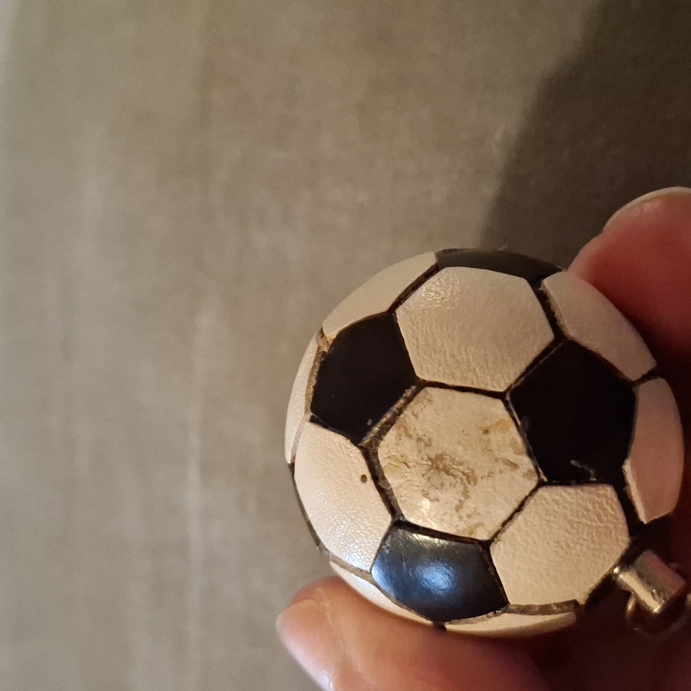 Black and White Soccer Ball Charm Ornament - Picture 4 of 4